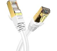 Veetop 3m/10ft CAT8 Ethernet Cable 40Gbps 2000Mhz High Speed Gigabit SFTP Lan Network Internet Cables with RJ45 Gold Plated Connector for Use of Smart Office Smart Home System iOT Gaming (1 Pack)