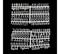 Veeu Plastic White Letter Set for Felt Letter Board, Minimalist Style, Residential & Commercial Use