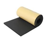 Vefhby Foam Board Self-Adhesive, Foam Self-Adhesive 300 mm x 12 mm x 1.5 m Neoprene Multifunctional Insulation Mat, Foam Roll Non-Slip Insulation Shock Absorption Acoustic Mat (Black)