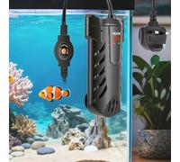 VeftBltrem 100W Aquarium Heater, Submersible Fish Tank Thermostat Heater with External Temperature Controller, Auto Dry Burn Cut Off, Digital LED Display 20-34°C for 50-70L