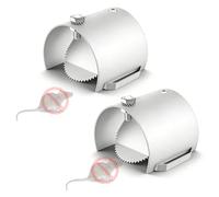 VeftBltrem 2Pcs Rat Blockers for Drains, Drain Guard for Rodent Control, Stainless Steel Drain Rat Flap with Non Return Valve, Heavy Duty Rat Gates for Outdoor, Sewers, Basement(95-110mm, 4 inch)