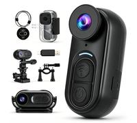 VeftBltrem 4K Action Camera, WiFi Thumb Body Camera, 7H Battery, 180° Clip, with Charging Case, Magnetic Mount Hands-Free, 125° Wide Angle, Waterproof, POV Camera for Vlogging/Cycling/Skiing/Travel