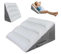 VeftBltrem Bed Wedge Pillow, Memory Foam Sleeping Support Pillow, Memory Foam Wedges for Acid Reflux, GERD, Snoring, Post Surgery Back Pain Relief, Leg Elevation, Washable Cover