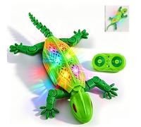 VeftBltrem Wall Crawler Gecko, Wall Climbing Gecko Toy with LED Eyes, 360°Rotation, Rechargeable, Remote Control Kids Toys, Climbs up Walls Games for 3 4 5 6 7 8 Year Old Boys Gifts