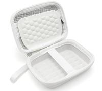 Veftsvy Digtal Camera Case for Kodak Pixpro FZ55, FZ53, FZ45, FZ43 16MP Digital Camera, Video Vlogging Camera Case for CAMKORY, LECRAN, QUMCOU, STUOGYUM, VAHOIALD, Mesh Bag for Charging Adapter, White