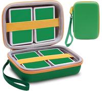 Veftsvy Trading Card Bag, Carry Bag for 400+ Playing Cards - Storage Box for UNO, Cards, Card Games - Protects Against Dust & Wet, Ideal for Boys Girls & On the Go (Green)