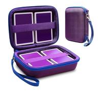 Veftsvy Trading Card Bag, Carry Bag for 400+ Playing Cards - Storage Box for UNO, Cards, Card Games - Protects Against Dust & Wet, Ideal for Boys Girls & On the Go (Purple)