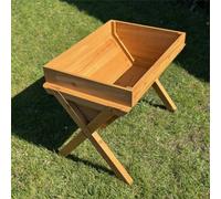 Veg-Trough Wooden Raised Bed Vegetable Garden Patio Planter 75Cm X 49Cm X 59Cm