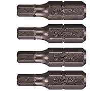 VEGA 4mm HEX Tamper Proof Security Bits. Professional Grade ¼ Inch Hex Shank, HEX 4mm Security Bits. 125HT040A-4 (Pack of 4)