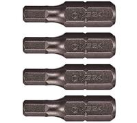VEGA 5/32" HEX Tamper Proof 1 Inch Security Bits. Professional Grade ¼ Inch Hex Shank, HEX 5/32" Security Bits. 125HT1064A-4 (Pack of 4)