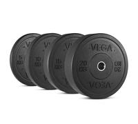VEGA Fitness ECO Rubber Crumb Olympic Bumper Plates - 100kg Set