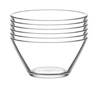 Vega Glass Serving Bowls - 22.5cm - Clear - Pack of 2 LAV Clear One Size