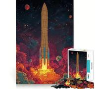 Vega II Deep Surveyor Jigsaw Puzzles 1000 Piece for Adults Recall Fun Play Firm Fit Secure Assembly Family Fun Night Activity (38x52cm)