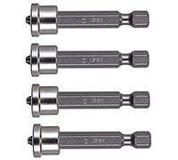 Vega Phillips #2 Drywall Screw Setter 2 Inch Bits. Professional Grade ¼ Inch Hex Shank Phillips #2 Drywall Indenter Power Bits. 150P2C-4 (Pack of 4)