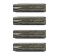 Vega T40 TORX Security Star Bits. Professional Grade ¼ Inch Hex Shank TORX T-40 S2 Steel 1" Security Star Bits. 125TT40A-4 (Pack of 4)