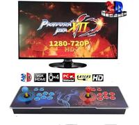 VEGAMED 31900 Games in 1 Pandora's Box Arcade, 3D Arcade Game Console with 2 Joysticks, 1280x720 Full HD, VGA, HDMI, Support Search/Save/Hide/Pause Game up to 4 Players