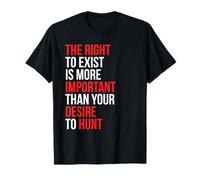 Vegan Activism Illustration Gift For Anti Hunting Veganism T-Shirt