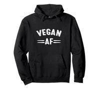 Vegan AF Vegetarian Animal Lover Plants No Cruelty Earth day Pullover Hoodie