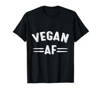 Vegan AF Vegetarian Animal Lover Plants No Cruelty Earth Day T-Shirt