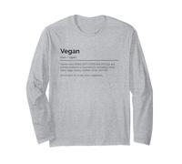 Vegan aka A Very Strict Vegetarian (Food Statement) Long Sleeve T-Shirt