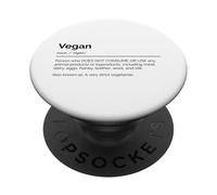 Vegan aka A Very Strict Vegetarian (Food Statement) PopSockets Adhesive PopGrip
