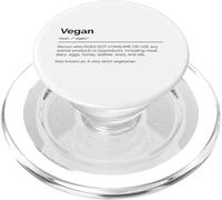 Vegan aka A Very Strict Vegetarian (Food Statement) PopSockets PopGrip for MagSafe