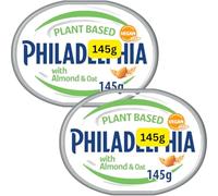 Vegan Almond & Oat Soft Cream Cheese Alternative 145g Philadelphias (2x145g)