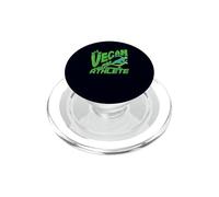 Vegan Athlete Running Design Plant Based Runner Workout PopSockets PopGrip for MagSafe