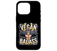 Vegan Badass Gorilla Gym Muscle Veggie Case for iPhone 16 Pro