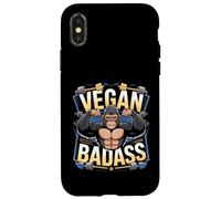 Vegan Badass Gorilla Gym Muscle Veggie Case for iPhone X/XS