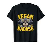 Vegan Badass Vegan Bodybuilder Gorilla Weightlifting Value Graphic T-Shirt