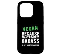 Vegan Because Plant Vegetarian Veganuary Case for iPhone 15 Pro