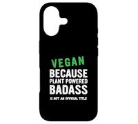 Vegan Because Plant Vegetarian Veganuary Case for iPhone 17