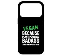 Vegan Because Plant Vegetarian Veganuary Case for iPhone 17 Pro