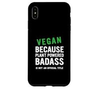 Vegan Because Plant Vegetarian Veganuary Case for iPhone XS Max