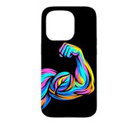 Vegan Bodybuilding 90s Look Retro Case for iPhone 15 Pro