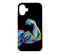 Vegan Bodybuilding 90s Look Retro Case for iPhone 16 Plus