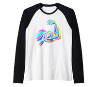Vegan Bodybuilding 90s Look Retro Raglan Baseball Tee