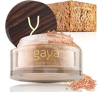 Vegan Buildable Mineral Powder Foundation- Light to Full Coverage, Cruelty-Free Face Makeup Enhances All Skin Types - Smooth Natural-Looking Makeup Foundation Doesn’t Clog Pores by Gaya Cosmetics MF2