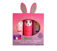 Vegan Bunny Lipbalm Gift Box - Set of 3 Pink one size