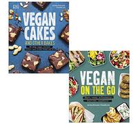 Vegan cakes and other bakes, on the go cookbook 2 books collection set