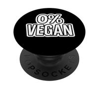 % Vegan Carnivore Diet Keto Paleo Ketogenic Low Zero Carb PopSockets Adhesive PopGrip