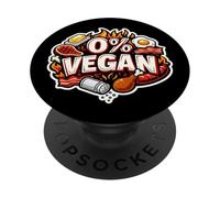 % Vegan Carnivore Diet Keto Paleo Ketogenic Zero Low Carb PopSockets Adhesive PopGrip