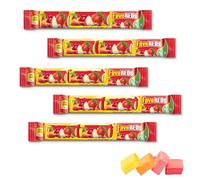 Vegan Chewy Fruit Flavoured,Fave Reds Sweets 45g with apple, orange, blackcurrant, strawberry, lime and lemon flavours - Stbr (24 Packs, Fave Reds)