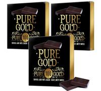 Vegan Chocolate 100% Dark Chocolate Bars 40g x 3 Pack