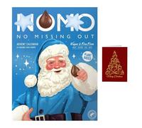 Vegan Chocolate Advent Calendar 70g - 24 Creamy Choc Drops, Dairy-Free, Nut-Free, Gluten-Free - Festive Countdown Gift Box, Christmas Gifts for Kids & Adults, Food Advent Calendar 2025