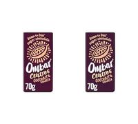 Vegan Chocolate Bar - Ombar Centres - Coconut & Vanilla - Organic Fair Trade Chocolate - Dairy and Gluten Free - Raw Cacao - 70g - Single Bar (Pack of 2)