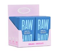 Vegan Chocolate Bar - Raw Halo - Dark 70% - 20 x 22g Bars - Organic, Dairy & Gluten Free