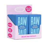 Vegan Chocolate Bar - Raw Halo - Dark 76% - 20 x 22g Bars - Organic, Dairy & Gluten Free