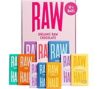 Vegan Chocolate Bar - Raw Halo - Dark & Mylk Collection -10 Bars - Organic, Dairy & Gluten Free